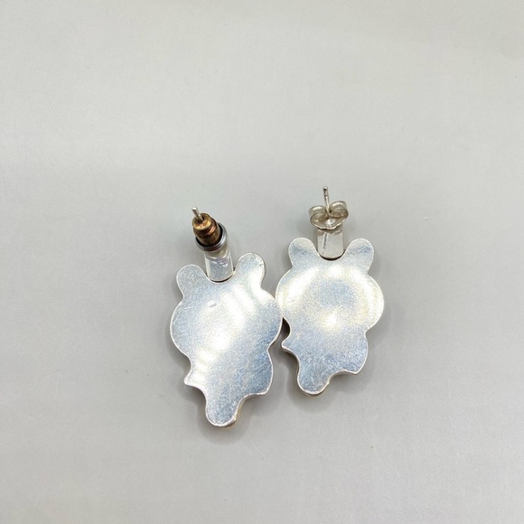 Vintage Silver and Gold Tone Accent Earrings - Picture 5 of 5